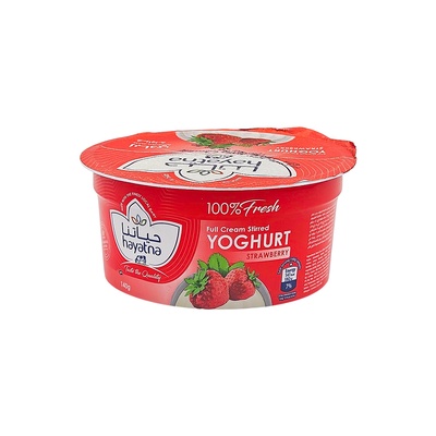 HAYATNA STIRRED YOGHURTS STRAWBERRY 140GM