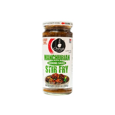 CHINGS MANCHURIAN COOKING SAUCE STIR FRY 250GM