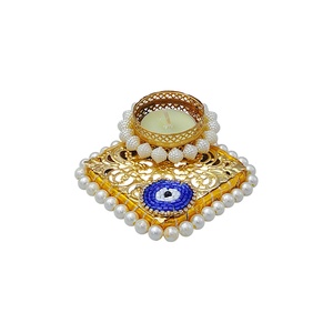 DIWALI FANCY DIYA PLATE (SQUARE)