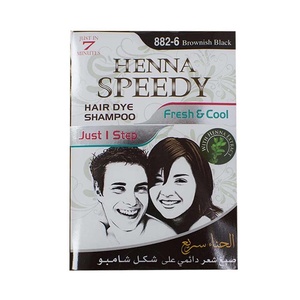 HENNA SPEEDY HAIR DYE SHAMPOO 30 ML BROWNISH BLACK