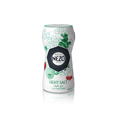 NEZO LOW SODIUM SALT WITH IODINE 450GM