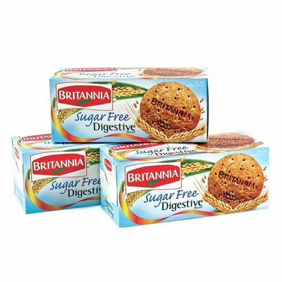 BRITANNIA DIGESTIVE SUGAR FREE 200G 2+1