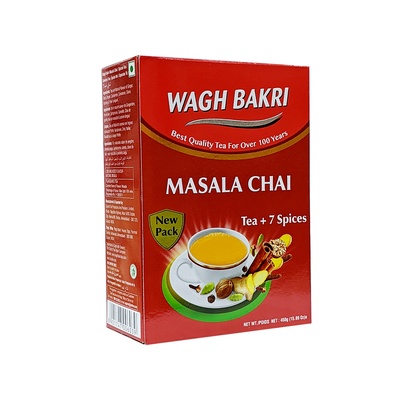 WAGH BAKRI MASALA TEA 450GM BOX