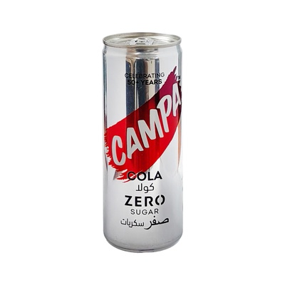 CAMPA ZERO COLA CAN 250 ML