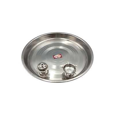 STEEL POOJA PLATE NO 2