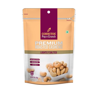 CORNITOS RSTD CASHEWS LIGHT SALTED 200GM