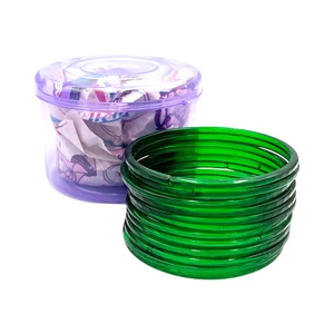 GLASS BANGELS GREEN 1DZN