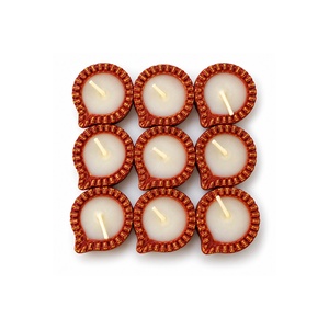 DIYA TERRACOTTA SMALL WITH WAX NEW (1X9)
