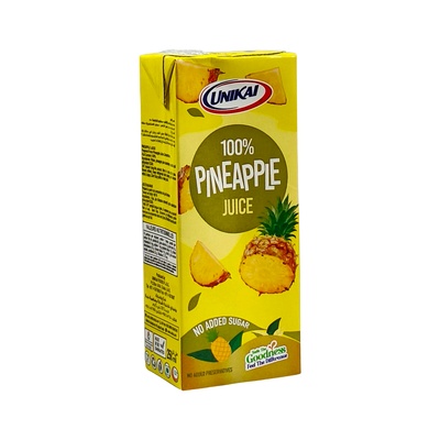 UNIKAI UHT PINEAPPLE JUICE NO SUGAR 250 ML