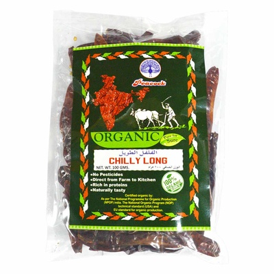 ORGANIC CHILLY LONG 100GM