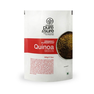 ORG PURE & SURE QUINOA SEEDS 500GM