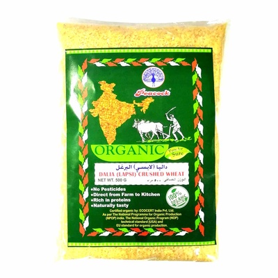 ORGANIC DALIYA (LAPSI) CRUSHED WHEAT 500GM