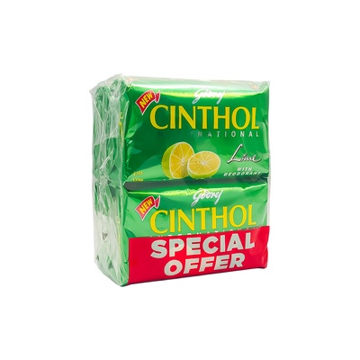 CINTHOL SOAP LEMON SPECIAL OFFER (1PACK=4 PCSX175 GMS) GDJ175P