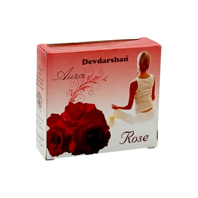 DEVDARSHAN AURA DHOOP CONES ROSE - 40 GM