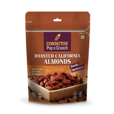 CORNITOS RSTD ALMONDS SMOKY BBQ 200GM