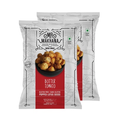 MR. MAKHANA BUTTER TOMATO 2X75GM