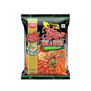 NISSIN KOREAN VEG HOT & SPICY NOODLES 80GM