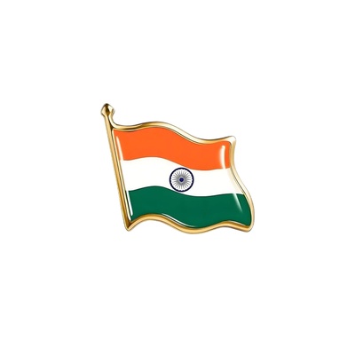 INDIA BADGE FLAG (METAL)
