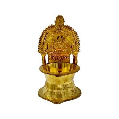 BRASS LAXMI DIVA BIG NO 4
