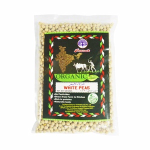 ORGANIC WHITE PEAS 500GM