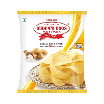 BUDHANI SALTED WAFERS 60 GM
