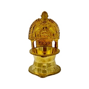 BRASS LAXMI DIVA BIG NO 4