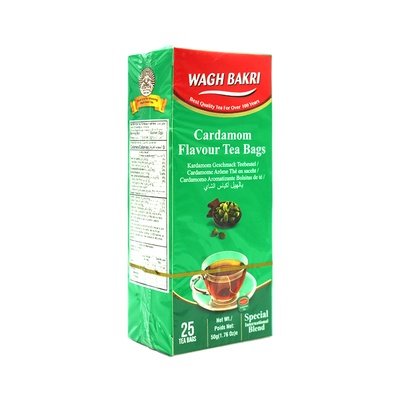 WAGH BAKRI CARDAMOM TEA BAGS (25S) - 50G