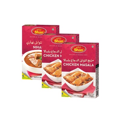 SHAN CHICKEN MASALA 2 + 1 NIHARI (50G+50G+60G)@ SPL OFFER