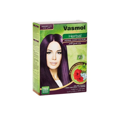 VASMOL GOLD HERB HENA BURGUNDY