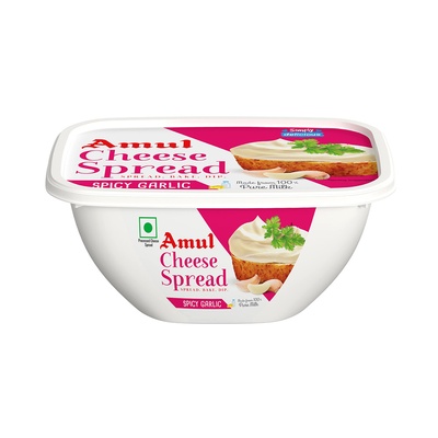 AMUL CHEESE SPREAD GARLIC 200GM