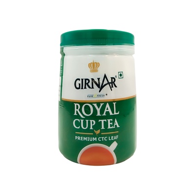 GIRNAR ROYAL CUP BLACK CTC TEA 225G JAR PROMO