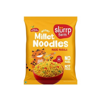 SLURRP FRAMS INSTANT MILLET NOODLES MAGIC MASALA 60GM
