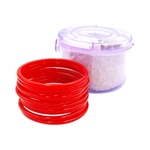 GLASS BANGELS RED 1DZN