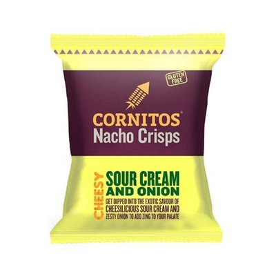 CORNITOS NACHO CRISPS SOUR CRM & ONIONS 55G