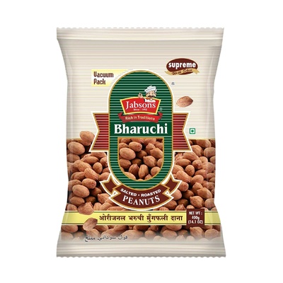 JABSONS ROASTED PEANUT-SUPREME-VACUUM PACK 400GM