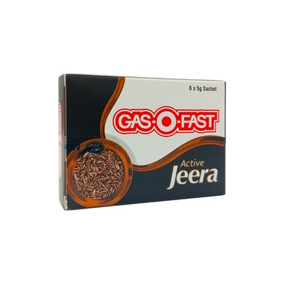 GAS O FAST ACTIVE JEERA 5 GM X 6 SACHET