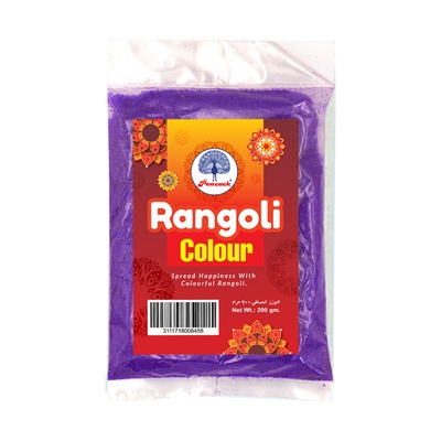 RANGOLI MIX COLOUR PURPAL 200GM