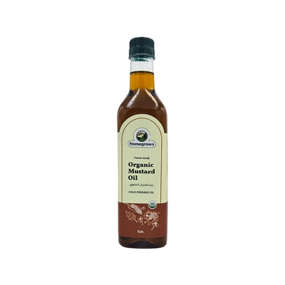 HOMEGROWN ORGANIC MUSTARD OIL 1 LTR