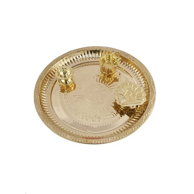 BRASS POOJA THALI - 3