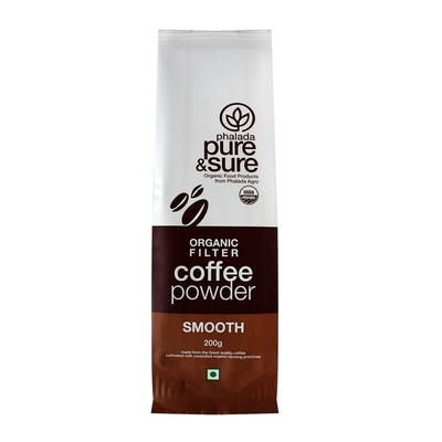 ORG PURE & SURE COFFEE PWD SMOOTH200GM