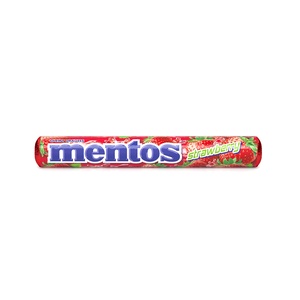 MENTOS PF GUM ROLLS STRAWBERRY 9P- 15.75GM