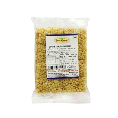 EVERGREEN UPVAS SABUDANA CHIKKI 100GM