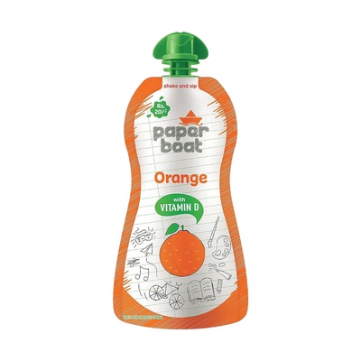 PAPER BOAT ORANGE 160 ML