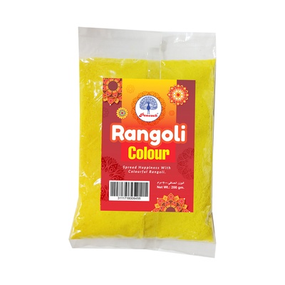 RANGOLI MIX COLOUR YELLOW 200GM