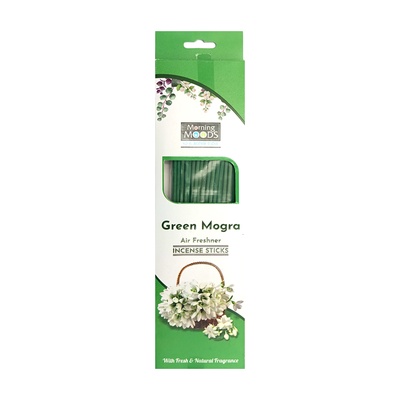 MORNING MOODS GREEN MOGRA INCENSE STICKS 45 GM