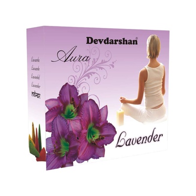 DEVDARSHAN AURA LAVENDER DHOOP STICKS - 10 STK