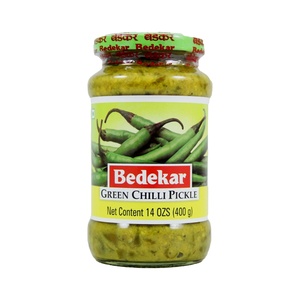 BEDEKAR GREEN CHILLY PICKLE 400G