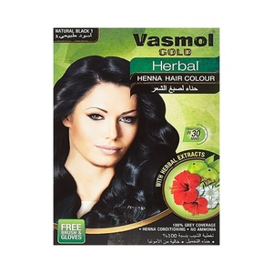 VASMOL GOLD HERB HENNA BLACK 10G X 6 PCS