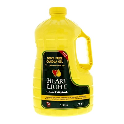 HEART LIGHT PURE CANOLA OIL 3LTR