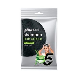GODREJ SHAMPOO HAIR COLOR NATURAL BLACK 18 ML